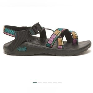 Chaco Black Sandals with Straps in Cobble Tea Rose